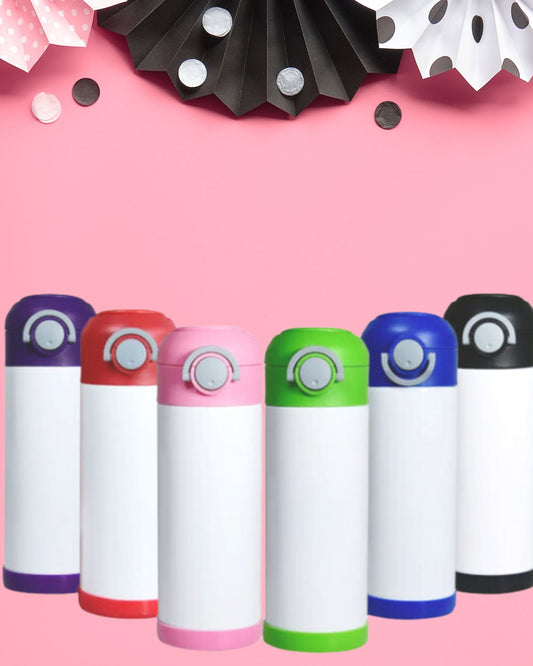 12oz Solid Color Flip Lid rubber Bottom Custom Tumbler